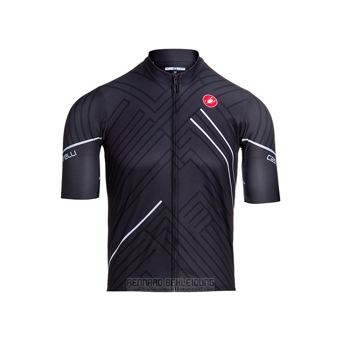 2021 Fahrradbekleidung Castelli Shwarz Wei Trikot Kurzarm und Tragerhose