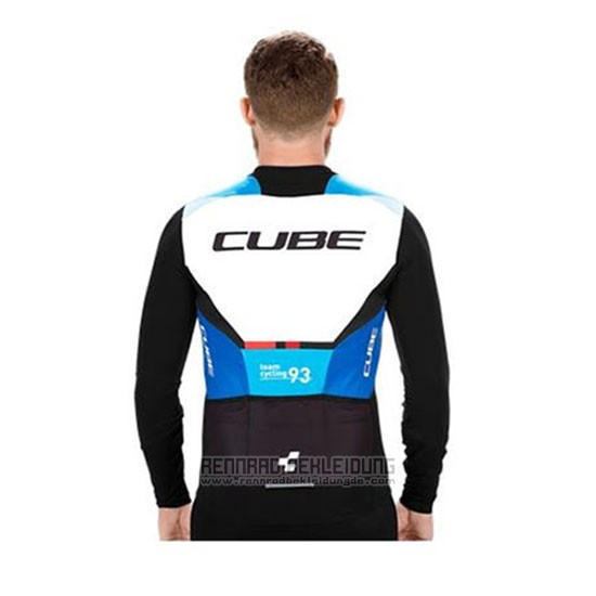2020 Fahrradbekleidung Cube Shwarz Blau Trikot Langarm und Tragerhose