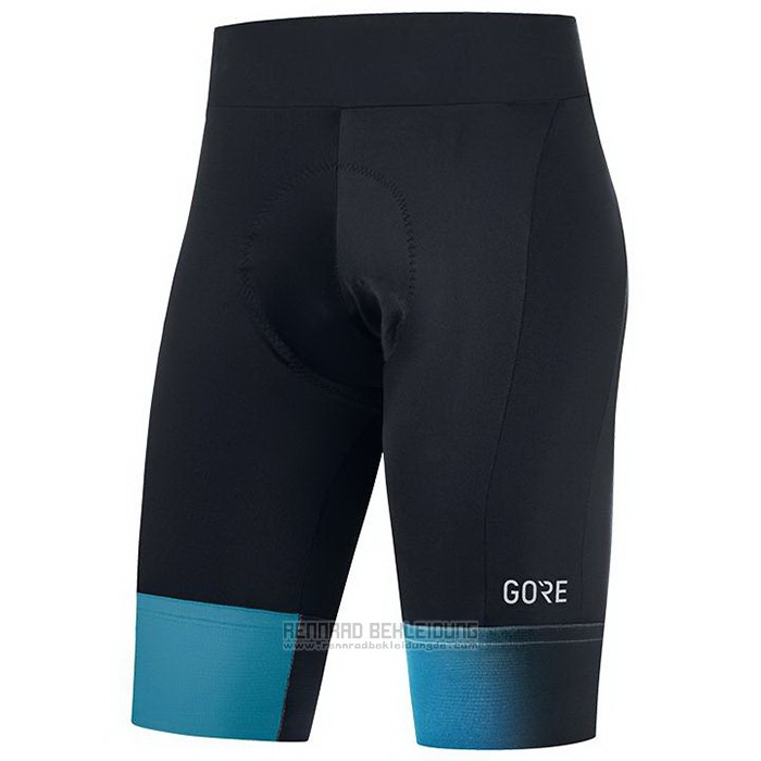 2021 Fahrradbekleidung Gore Blau Trikot Kurzarm und Tragerhose