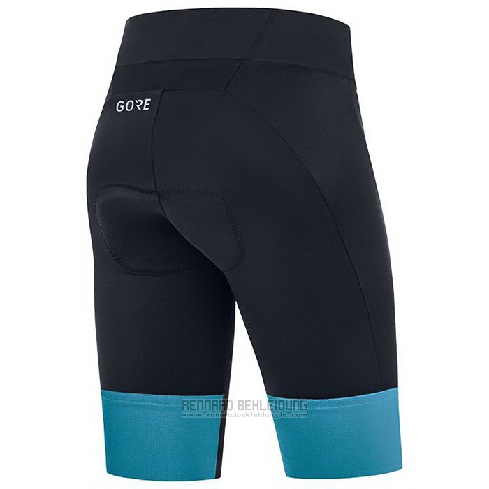 2021 Fahrradbekleidung Gore Blau Trikot Kurzarm und Tragerhose