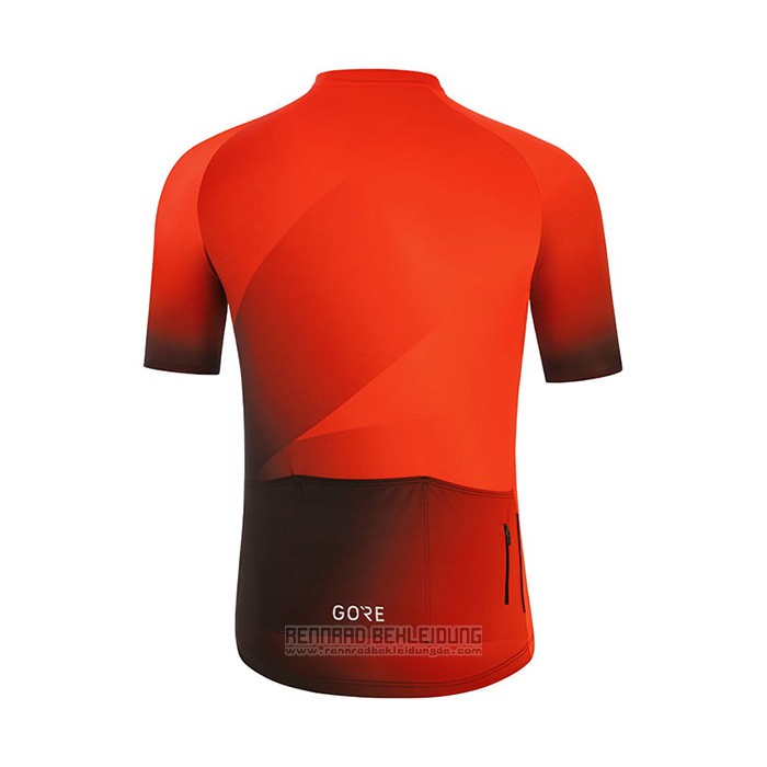 2022 Fahrradbekleidung Gore Orange Trikot Kurzarm und Tragerhose - zum Schließen ins Bild klicken
