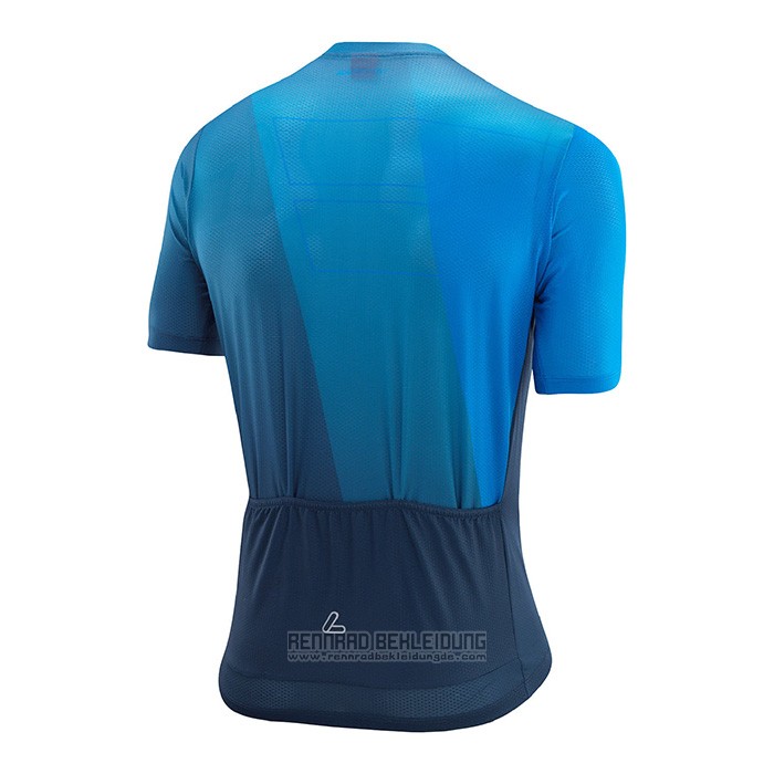 2022 Fahrradbekleidung Loffler Blau Trikot Kurzarm und Tragerhose