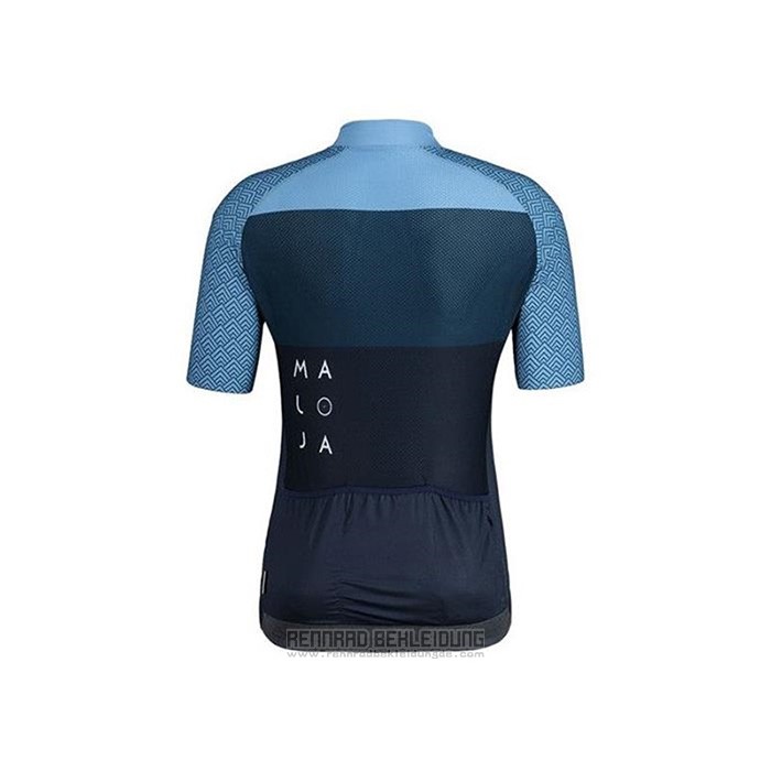 2020 Fahrradbekleidung Maloja Blau Trikot Kurzarm und Tragerhose