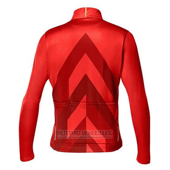 2020 Fahrradbekleidung Mavic Rot Trikot Langarm und Tragerhose