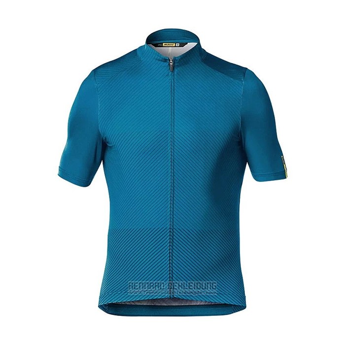 2021 Fahrradbekleidung Mavic Blau Trikot Kurzarm und Tragerhose