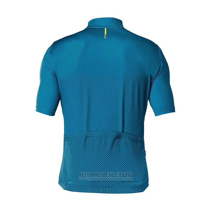 2021 Fahrradbekleidung Mavic Blau Trikot Kurzarm und Tragerhose