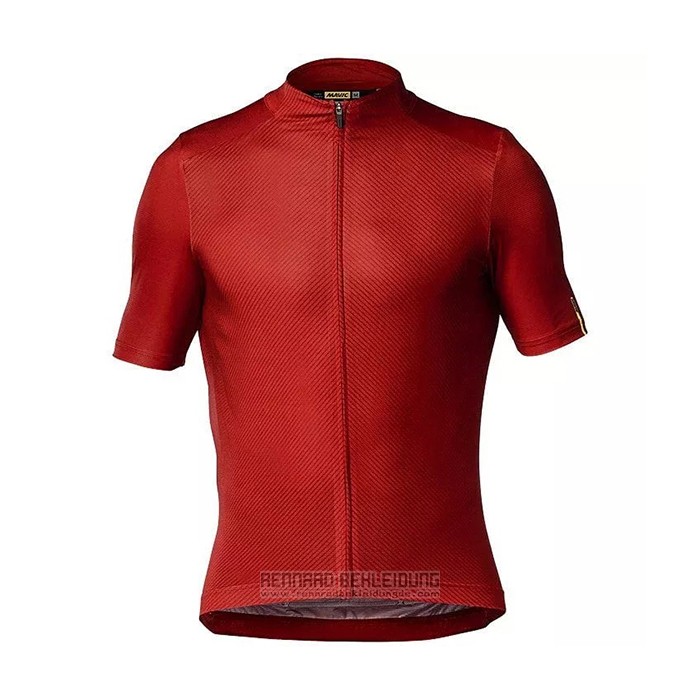 2021 Fahrradbekleidung Mavic Rot Trikot Kurzarm und Tragerhose