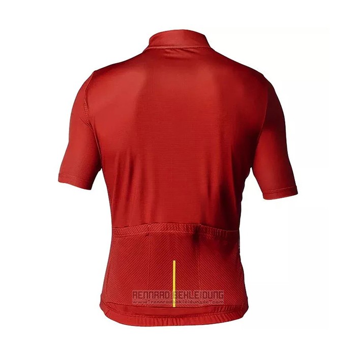 2021 Fahrradbekleidung Mavic Rot Trikot Kurzarm und Tragerhose