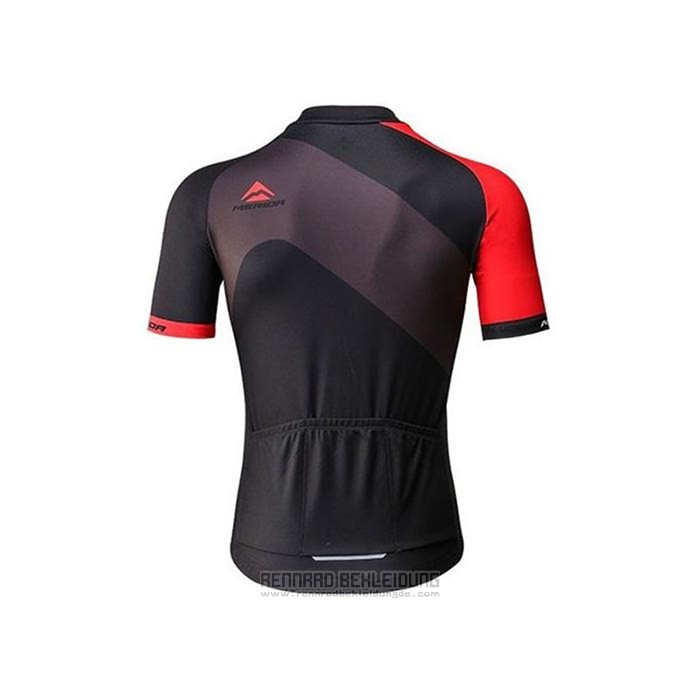 2020 Fahrradbekleidung Merida Rot Shwarz Trikot Kurzarm und Tragerhose1