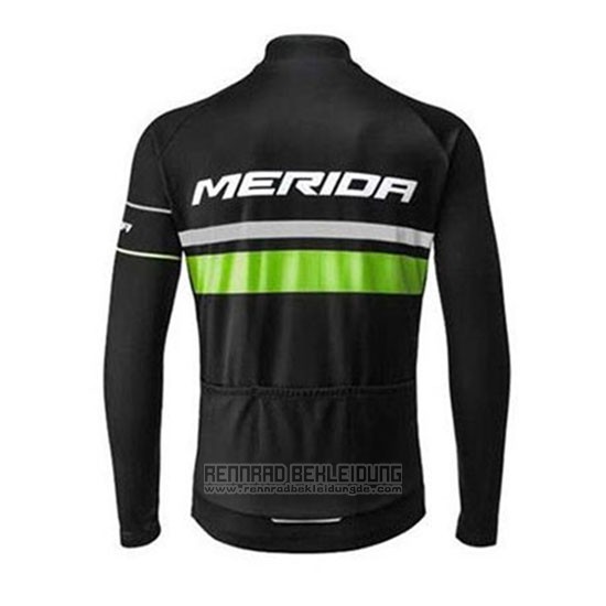 2020 Fahrradbekleidung Merida Shwarz Grun Trikot Langarm und Tragerhose - zum Schließen ins Bild klicken