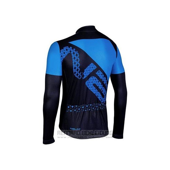 2020 Fahrradbekleidung Nalini Shwarz Blau Trikot Langarm und Tragerhose - zum Schließen ins Bild klicken