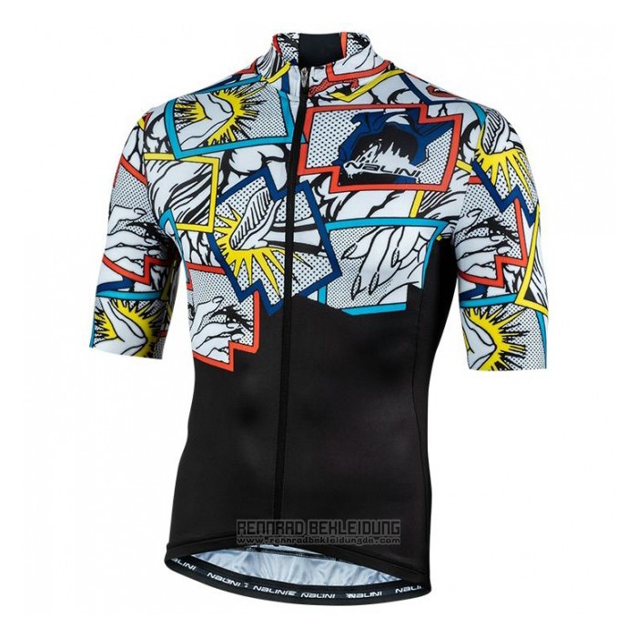 2020 Fahrradbekleidung Nalini Shwarz Mehrfarbig Trikot Kurzarm und Tragerhose - zum Schließen ins Bild klicken