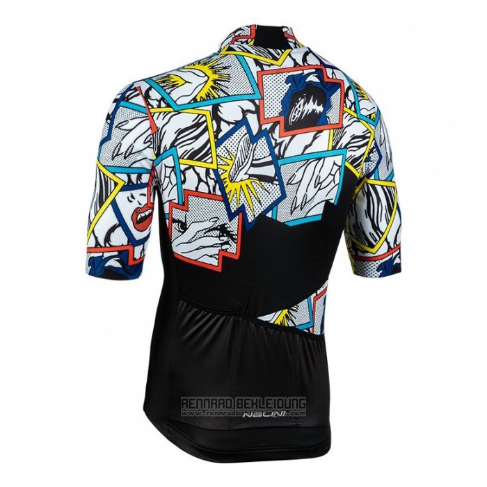 2020 Fahrradbekleidung Nalini Shwarz Mehrfarbig Trikot Kurzarm und Tragerhose - zum Schließen ins Bild klicken