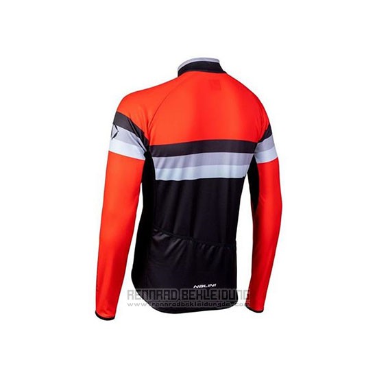 2020 Fahrradbekleidung Nalini Shwarz Orange Trikot Langarm und Tragerhose