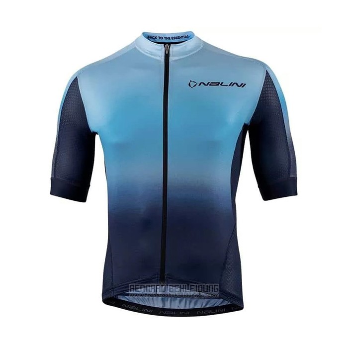 2021 Fahrradbekleidung Nalini Blau Trikot Kurzarm und Tragerhose - zum Schließen ins Bild klicken