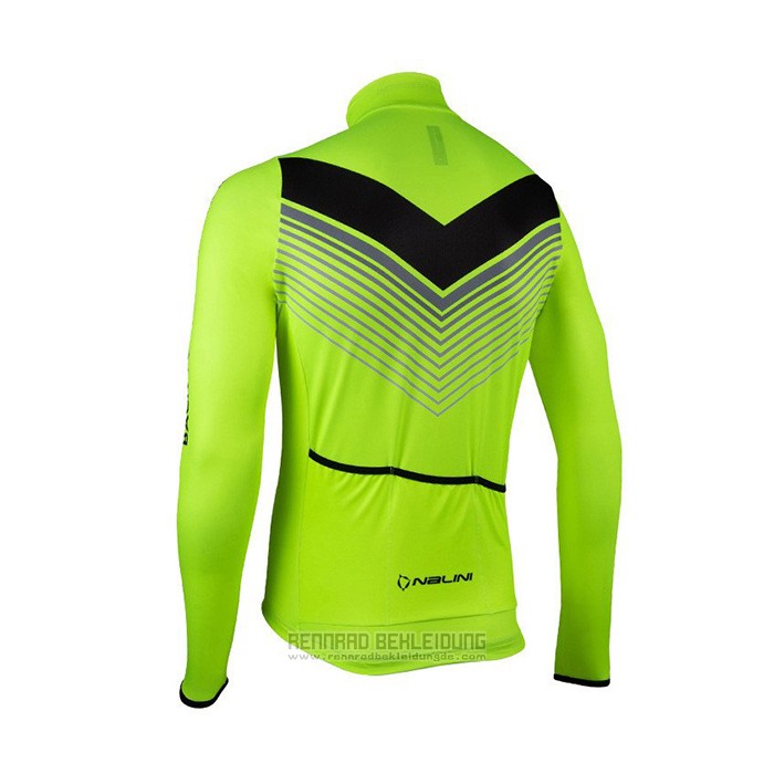 2021 Fahrradbekleidung Nalini Grun Trikot Langarm und Tragerhose