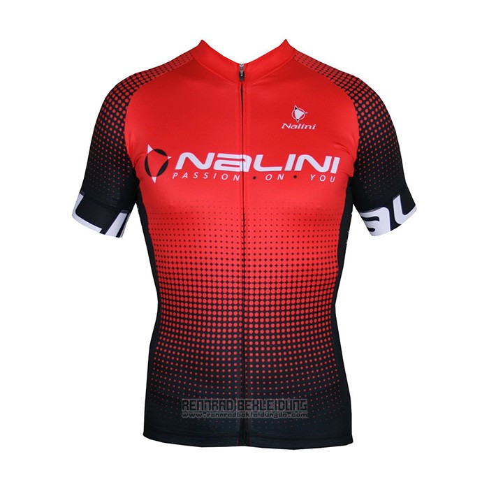 2021 Fahrradbekleidung Nalini Rot Trikot Kurzarm und Tragerhose - zum Schließen ins Bild klicken