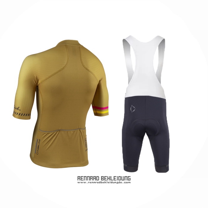 2024 Fahrradbekleidung Nalini Licht Braun Trikot Kurzarm Und Tragerhose