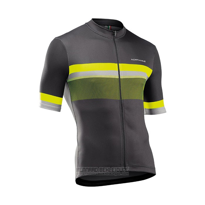 2021 Fahrradbekleidung Northwave Gelb Trikot Kurzarm und Tragerhose - zum Schließen ins Bild klicken