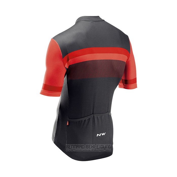 2021 Fahrradbekleidung Northwave Rot Trikot Kurzarm und Tragerhose - zum Schließen ins Bild klicken