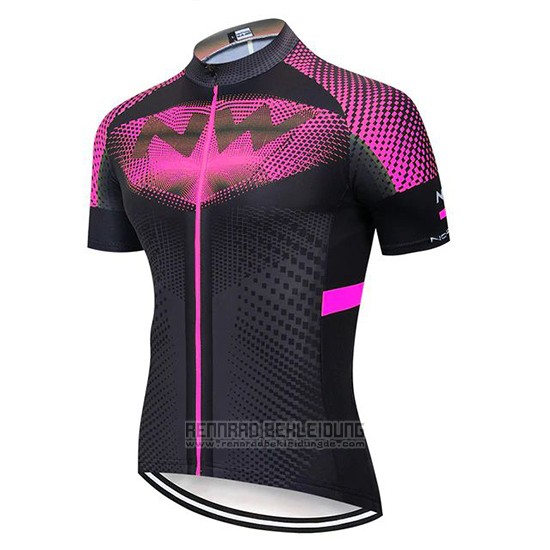 2020 Fahrradbekleidung Northwave Fuchsie Shwarz Trikot Kurzarm und Tragerhose