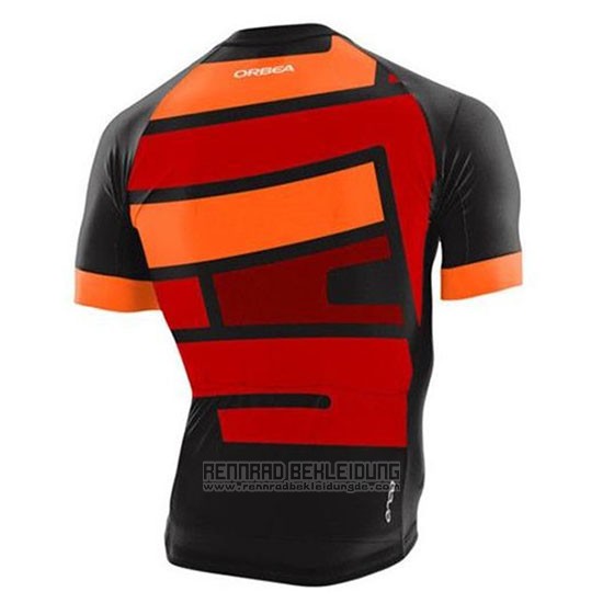 2020 Fahrradbekleidung Orbea Shwarz Orange Rot Trikot Kurzarm und Tragerhose