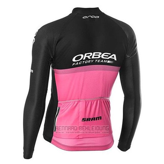 2020 Fahrradbekleidung Orbea Shwarz Rosa Trikot Langarm und Tragerhose - zum Schließen ins Bild klicken