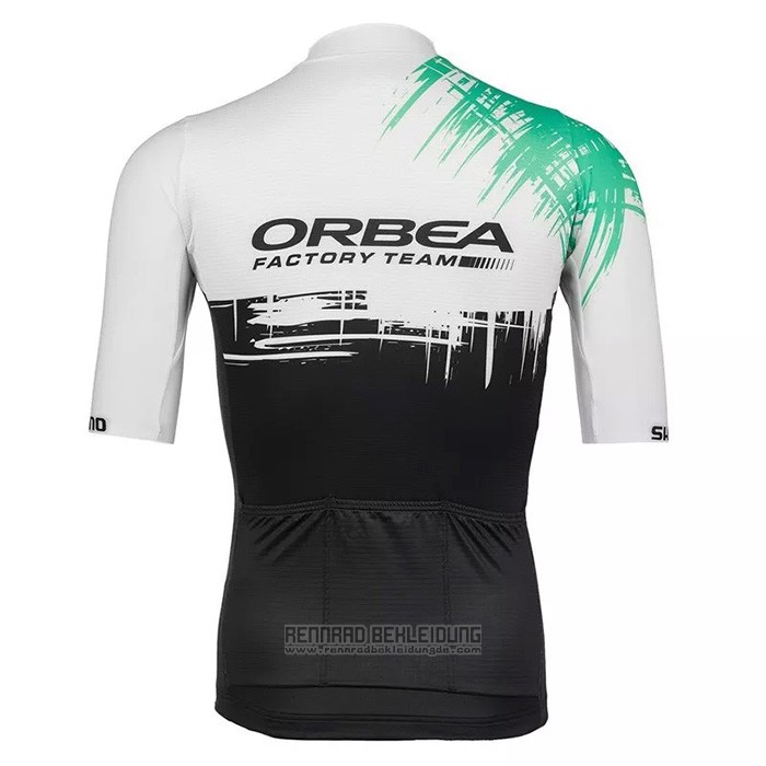 2021 Fahrradbekleidung Orbea Wei Shwarz Trikot Kurzarm und Tragerhose