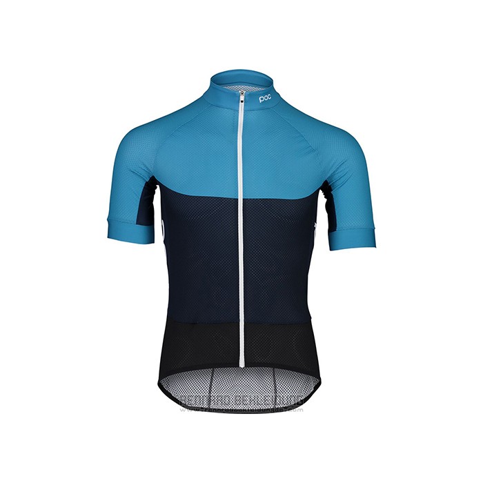 2021 Fahrradbekleidung POC Blau Trikot Kurzarm und Tragerhose