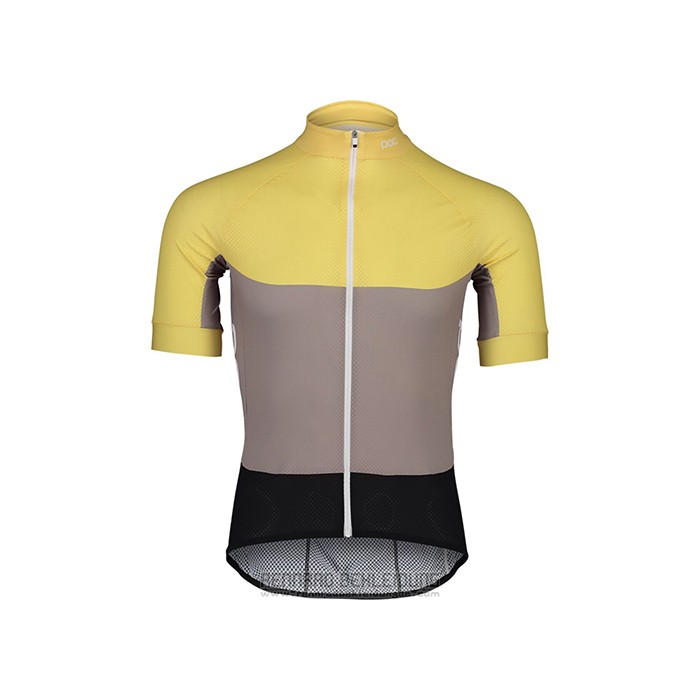 2021 Fahrradbekleidung POC Gelb Trikot Kurzarm und Tragerhose - zum Schließen ins Bild klicken