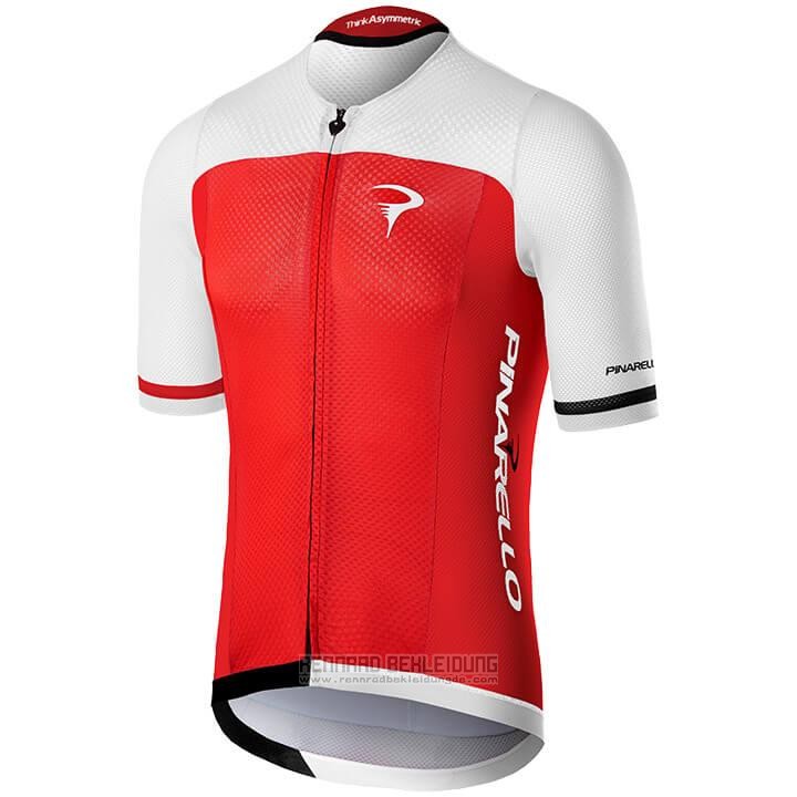 2020 Fahrradbekleidung Pinarello Rot Wei Trikot Kurzarm und Tragerhose - zum Schließen ins Bild klicken