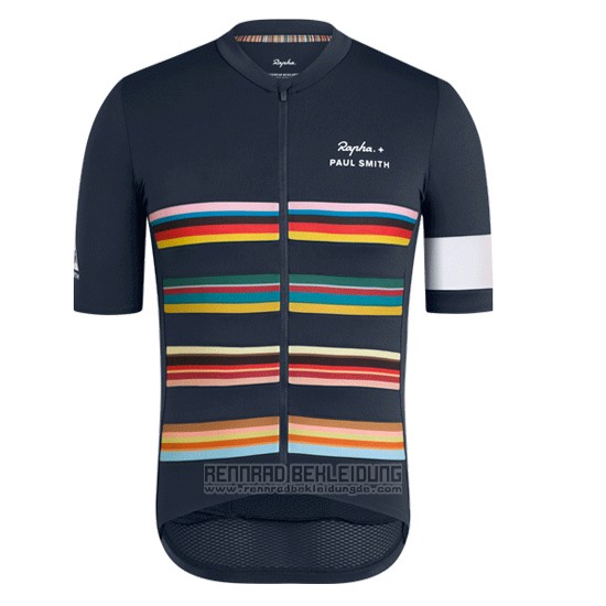 2019 Fahrradbekleidung Paul Smith Rapha Dunkel Azul Trikot Kurzarm und Tragerhose - zum Schließen ins Bild klicken