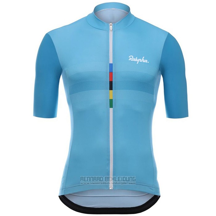 2020 Fahrradbekleidung Rapha Hellblau Trikot Kurzarm und Tragerhose