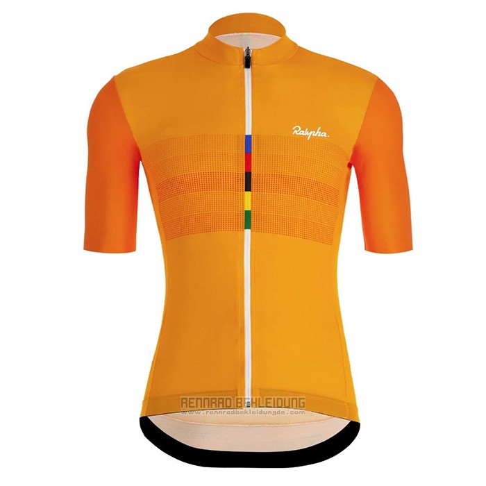 2020 Fahrradbekleidung Rapha Orange Trikot Kurzarm und Tragerhose