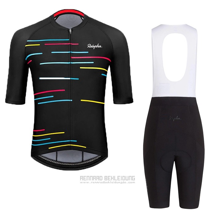 2020 Fahrradbekleidung Rapha Shwarz Trikot Kurzarm und Tragerhose