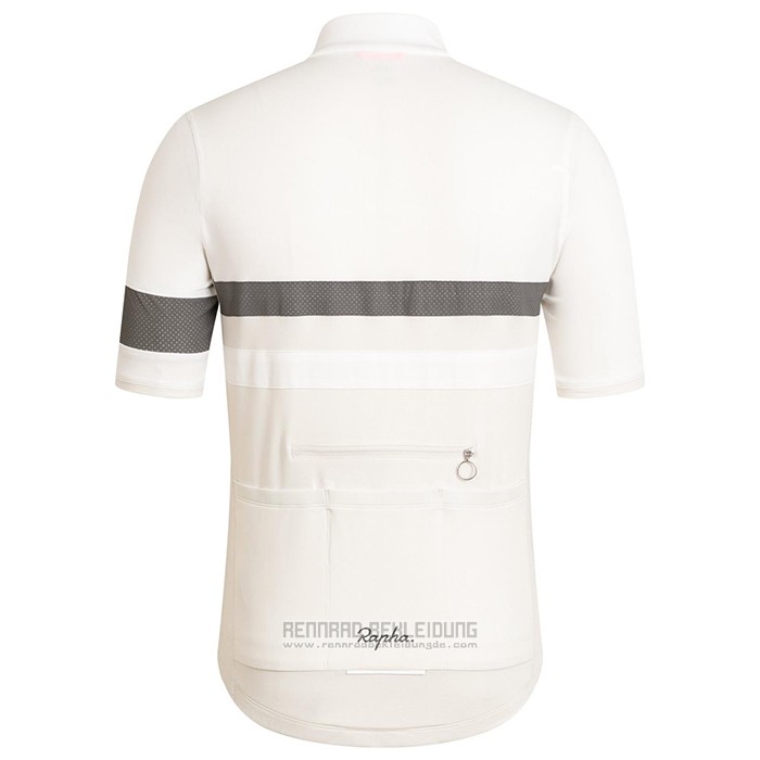 2021 Fahrradbekleidung Rapha Wei Trikot Kurzarm und Tragerhose