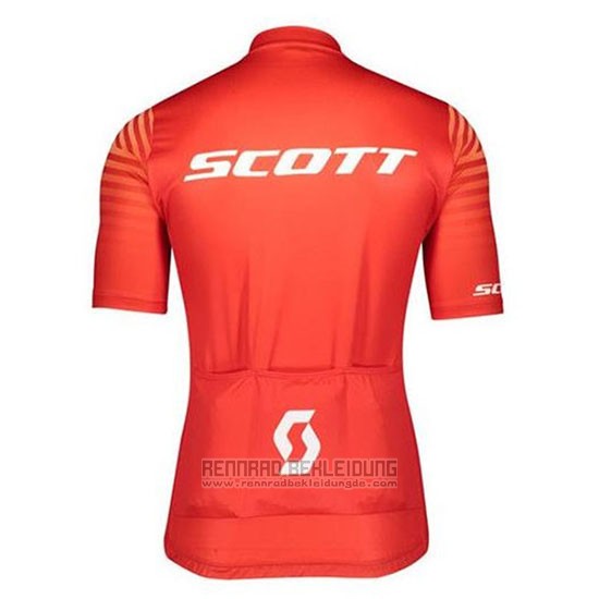 2020 Fahrradbekleidung Scott Rot Trikot Kurzarm und Tragerhose