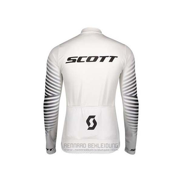 2020 Fahrradbekleidung Scott Wei Shwarz Trikot Langarm und Tragerhose