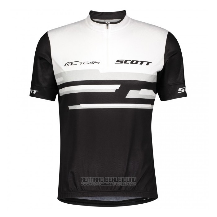 2021 Fahrradbekleidung Scott Wei Shwarz Trikot Kurzarm und Tragerhose