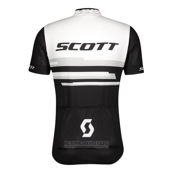 2021 Fahrradbekleidung Scott Wei Shwarz Trikot Kurzarm und Tragerhose