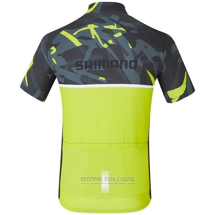 2020 Fahrradbekleidung Shimano Gelb Trikot Kurzarm und Tragerhose - zum Schließen ins Bild klicken