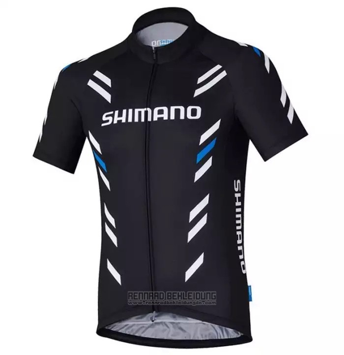 2021 Fahrradbekleidung Shimano Shwarz Trikot Kurzarm und Tragerhose - zum Schließen ins Bild klicken