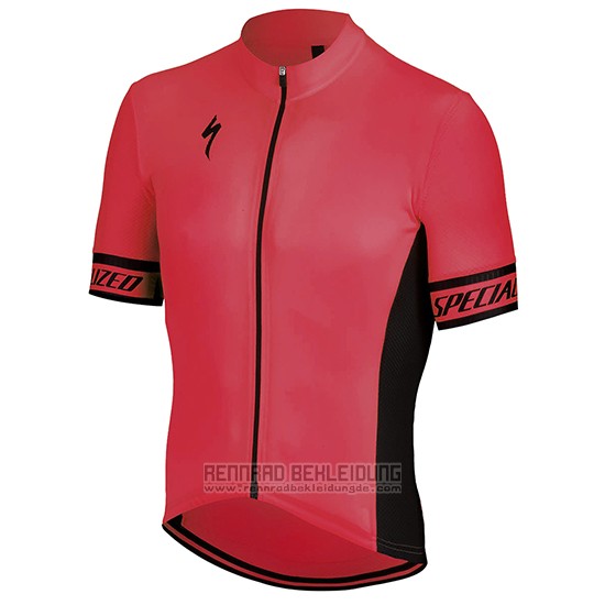 2018 Fahrradbekleidung Specialized Rosa Shwarz Trikot Kurzarm und Tragerhose