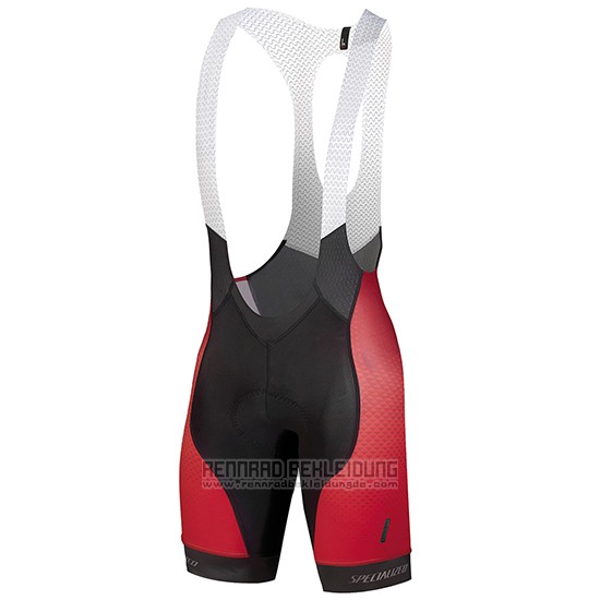 2018 Fahrradbekleidung Specialized Rot Wei Shwarz Trikot Kurzarm und Tragerhose