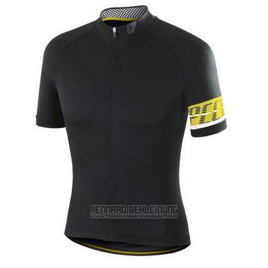 2018 Fahrradbekleidung Specialized Shwarz Gelb Wei Trikot Kurzarm und Tragerhose