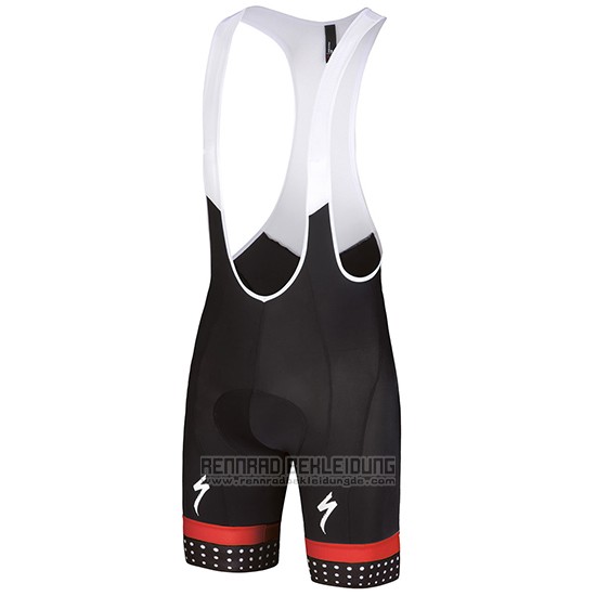 2018 Fahrradbekleidung Specialized Shwarz Wei Rot Trikot Kurzarm und Tragerhose