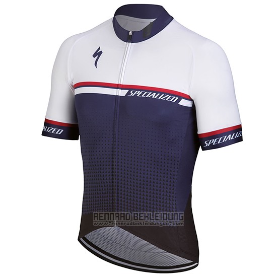 2018 Fahrradbekleidung Specialized Wei Volett Trikot Kurzarm und Tragerhose - zum Schließen ins Bild klicken