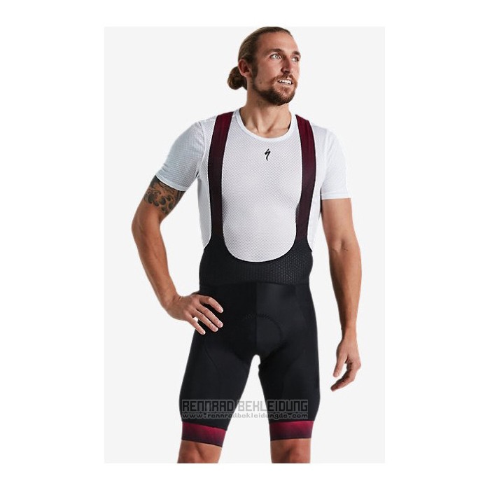 2021 Fahrradbekleidung Specialized Shwarz Rot Trikot Kurzarm und Tragerhose - zum Schließen ins Bild klicken