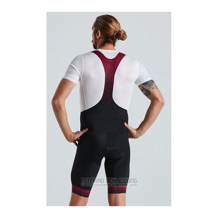 2021 Fahrradbekleidung Specialized Shwarz Rot Trikot Kurzarm und Tragerhose