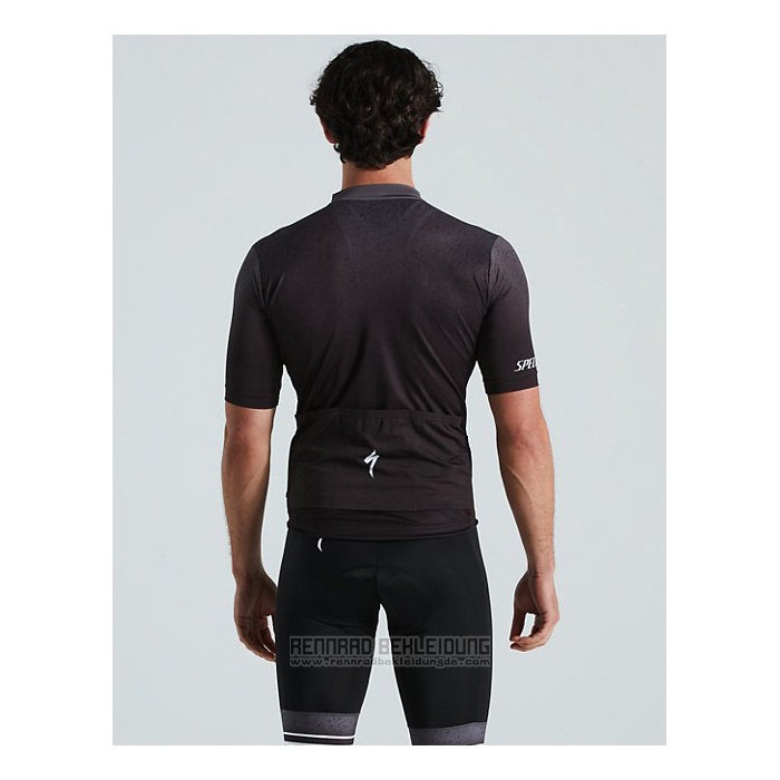 2021 Fahrradbekleidung Specialized Shwarz Trikot Kurzarm und Tragerhose